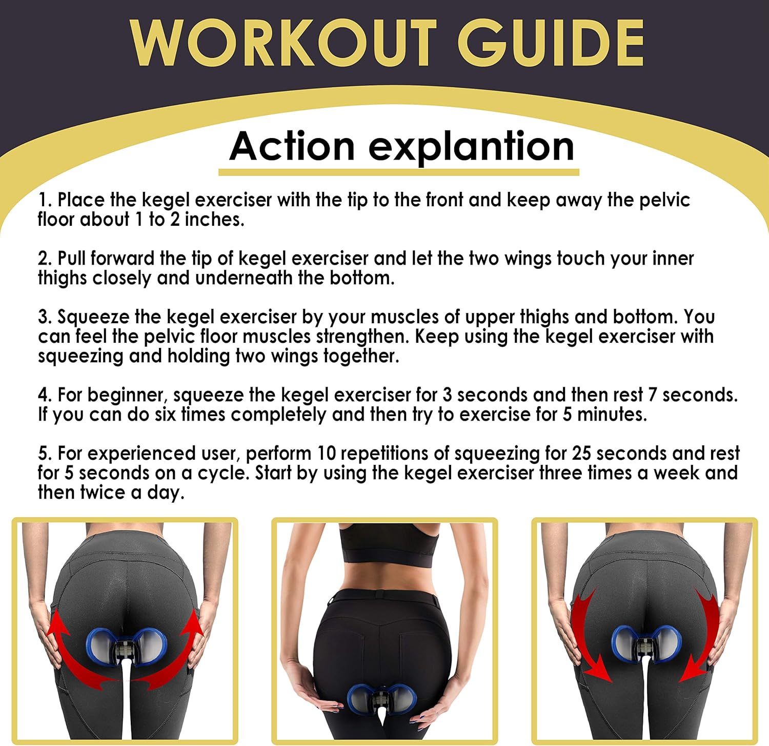 Gagarin Hip Trainer Super Kegel Exerciser Pelvic Floor Muscle And Inner Thigh Trainer For Butt Workout Correction Beautiful Glute Machine For Women Leg Machines Amazon Canada amazon ca