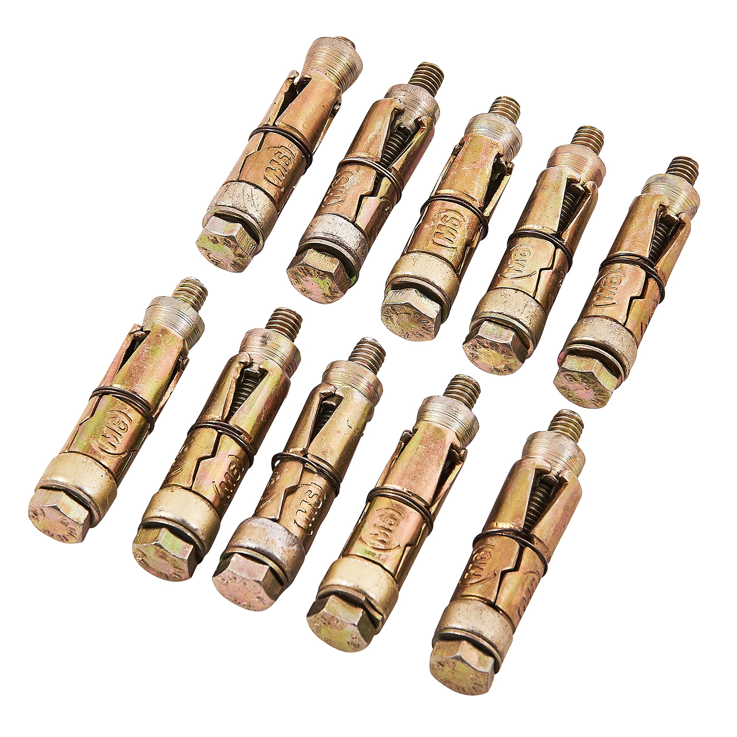 Amtech S5910 10 Piece M6 x 50mm expansion bolts