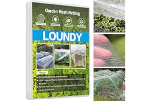 BEAUGIREW Garden Netting Mesh 8 x 33 feet Insect Protection Net Plant Cover Bug Net for Anti Mosquito Fine Pest Barrier Birds
