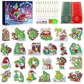 TUKJOTZ Advent Calendar 2026,Christmas Diamond Painting,24 Days DIY Crafts Diamond Art Green Monster Countdown Calendars,Surprise Christmas Stocking Stuffers Gift Party Favors for Adults