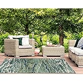 Liora Manne Marina Indoor/Outdoor Power Loomed Synthetic Blend Durable Area Rug - Contemporary Graphic Global Ocean Colorful 