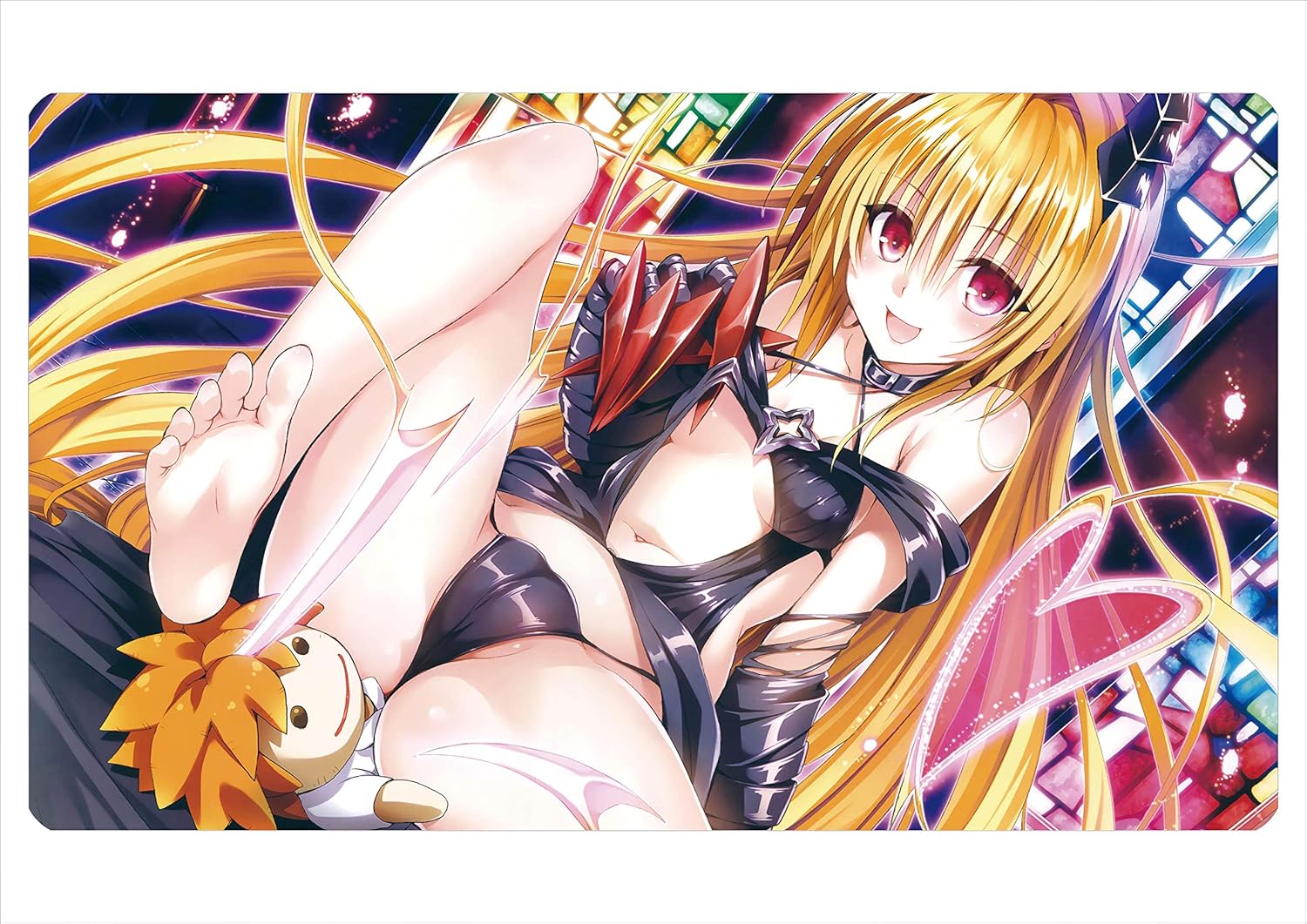 Amazon Co Jp プレイマット マウスパット Tcg万能 Toloveる とらぶる ヤミ 萌え美少女 カードゲーム ザイズ60ｘ35 ホビー 通販