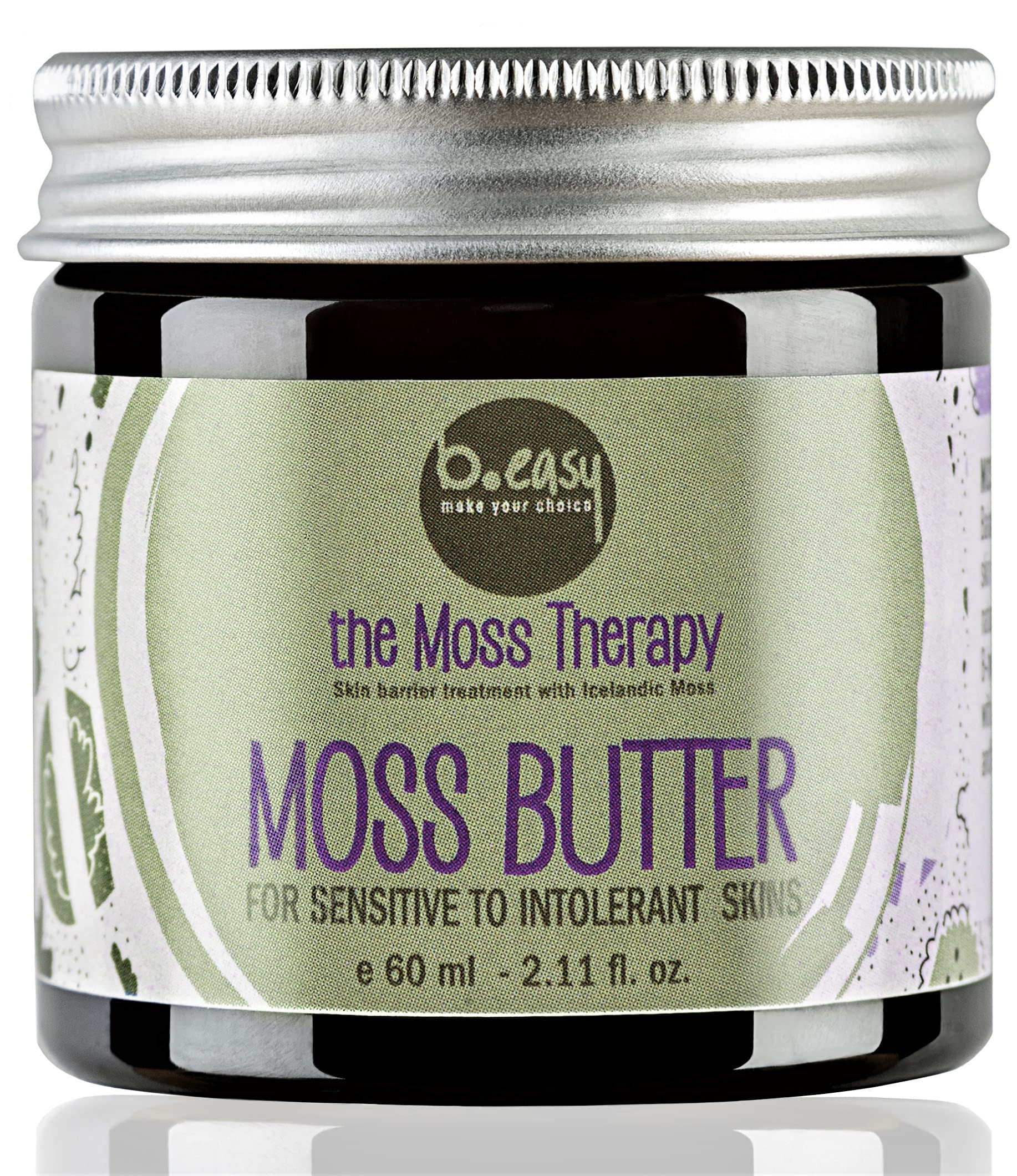 The Moss - Concentrated Face Butter for sensitive and intolerant skin, improving hydration and integrity, it also soothes redness and irritation.