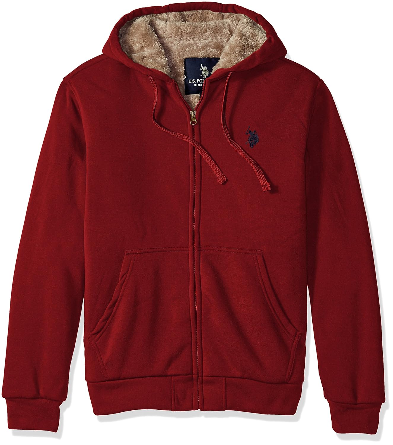 fully sherpa lined hoodie