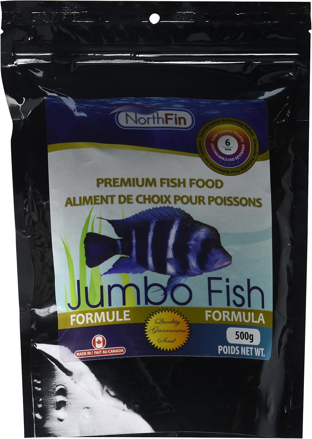 Northfin Food Jumbo Formula 6Mm Pellet 500 Gram Package