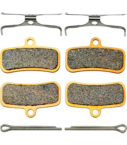 Lot de 4 paires de plaquettes de frein à disque pour vélo D03S D02S Saint BR -M810 M8020 M8120 M9120 M7100 Doré