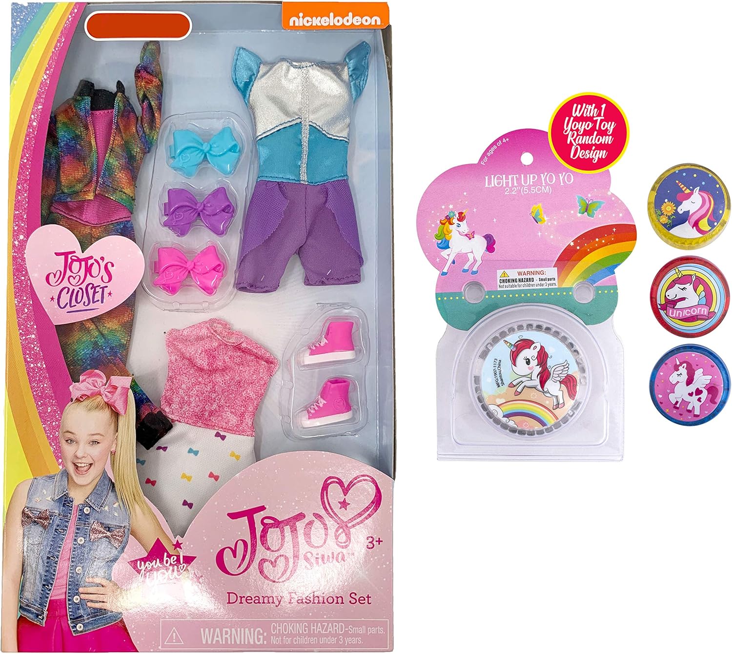 Amazon.es: Hermana Novelties Jojo Siwa Muñeca Paquetes para niñas con Unicornio Iluminado Yoyo Juguete, Juego de Regalo de niña Ideas, Regalos de día Festivo, JoJo's Closet Dreamy Fashion: Juguetes y juegos