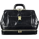 Leather Doctor Bag, Leather Medical Bag,Vintage style Doctor Bag, Leather Briefcase - Time Resistance