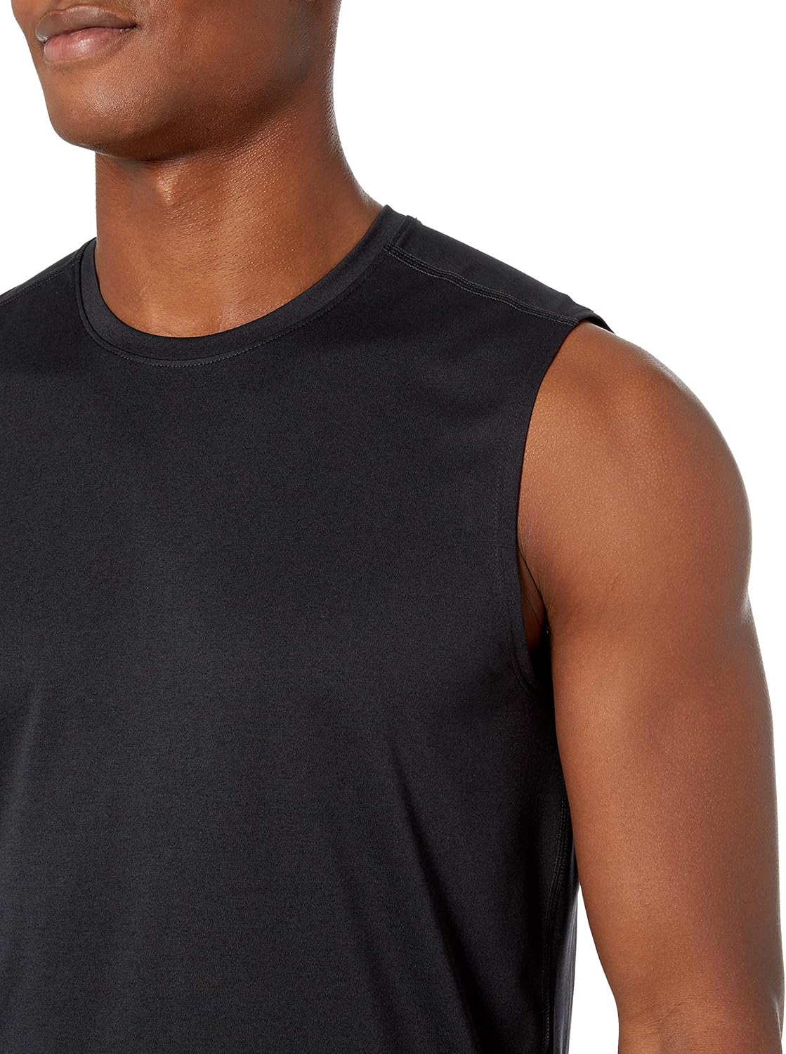  Brand - Peak Velocity Men's Tech Stretch Hybrid Sleeveless T-shirt: Clothing
