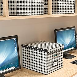 New Collapsible File Storage Organizer Box with