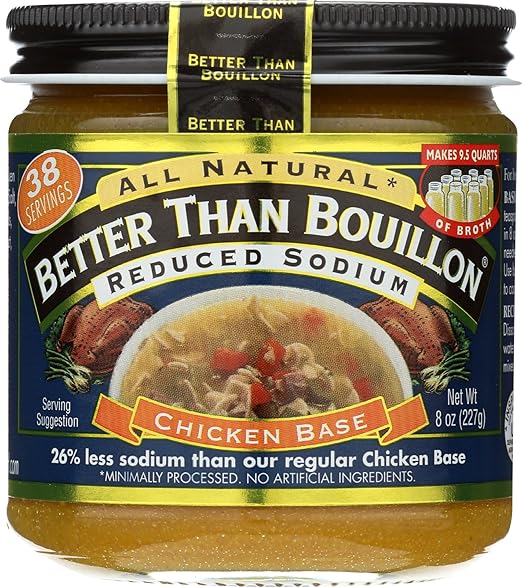BETTER THAN BOUILLON BASE CHCKN RDCD SODIUM, 8 OZ Amazon.co.uk Grocery