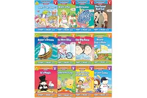 School Zone Start to Read! 12-Book Set - Progressive Reading Levels 1, 2 and 3: 192 Pages, Preschool, Kindergarten, 1st Grade, 2nd Grade, Beginning Readers, Ages 4-7 (Start to Read! Book Series)