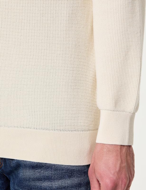 Micro Textured Cotton Half Zip
