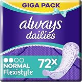 Always Dailies Women Flexistyle Normal Pantiliners 72 Pads Giga Pack
