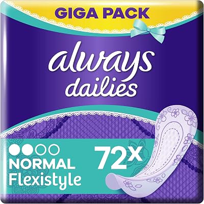 Always Dailies Women Flexistyle Normal Pantiliners 72 Pads Giga Pack