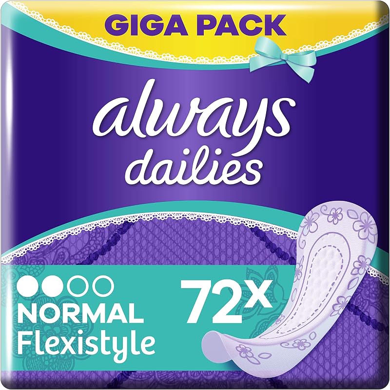 Always Dailies Women Flexistyle Normal Pantiliners 72 Pads Giga Pack