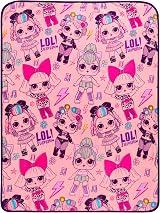 Franco LOL Surprise Plush Throw Blanket 46"x60" Super Soft Micro Raschel view 5