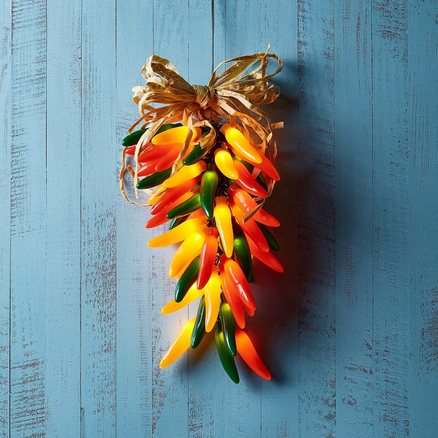 Maxi 50 Red, Green, Yellow Chili Pepper Battery Operated