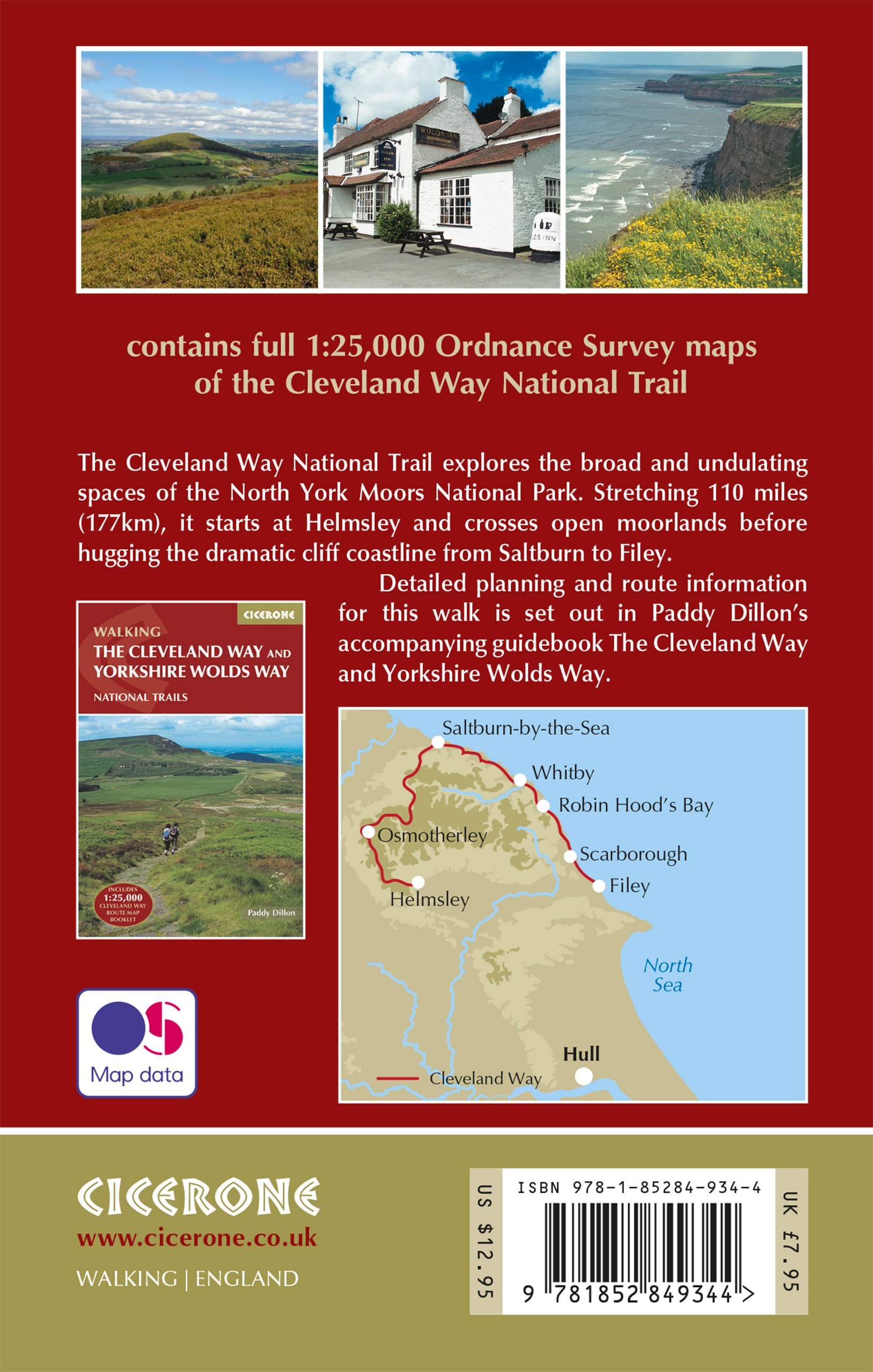 Cleveland Way Os Map Cleveland Way Map Booklet: Dillon, Paddy: 9781852849344: Amazon.com: Books