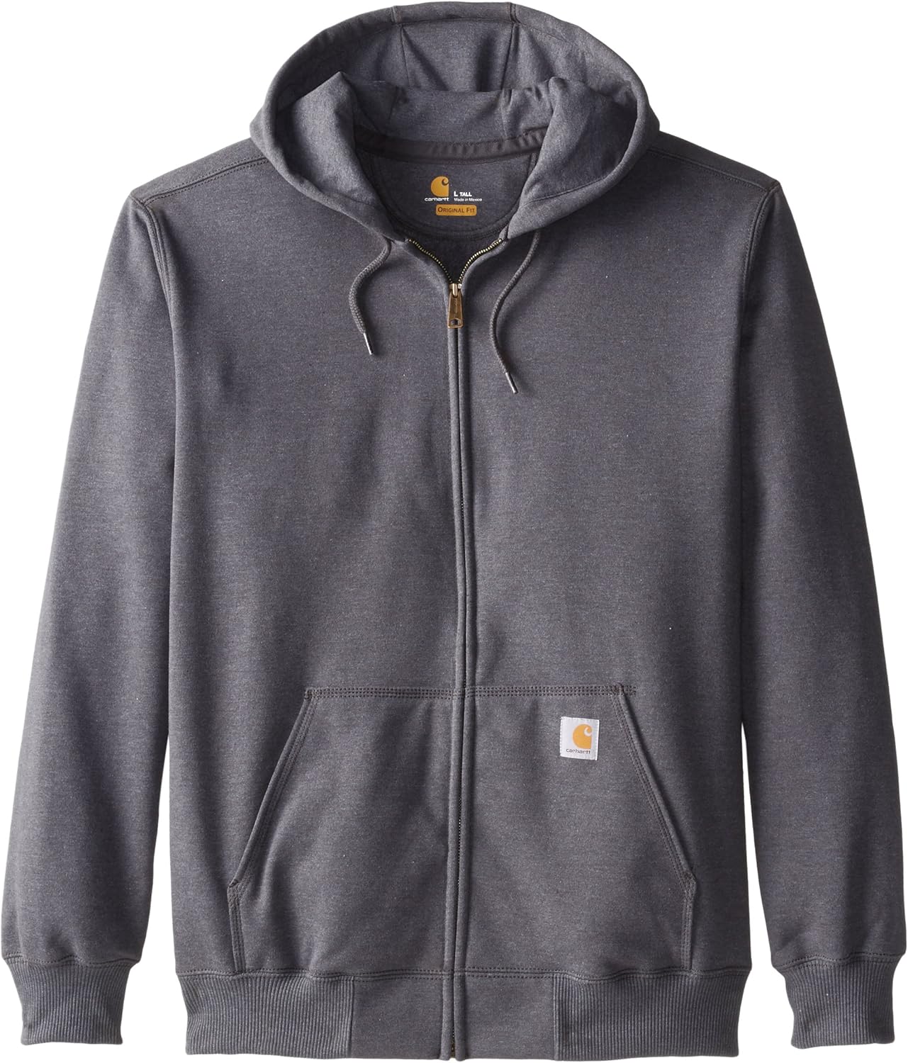 Carhartt Men's Size Rain-Defender Paxton Heavyweight Hooded Zip Front Sweatshirt-Tall: Clothing