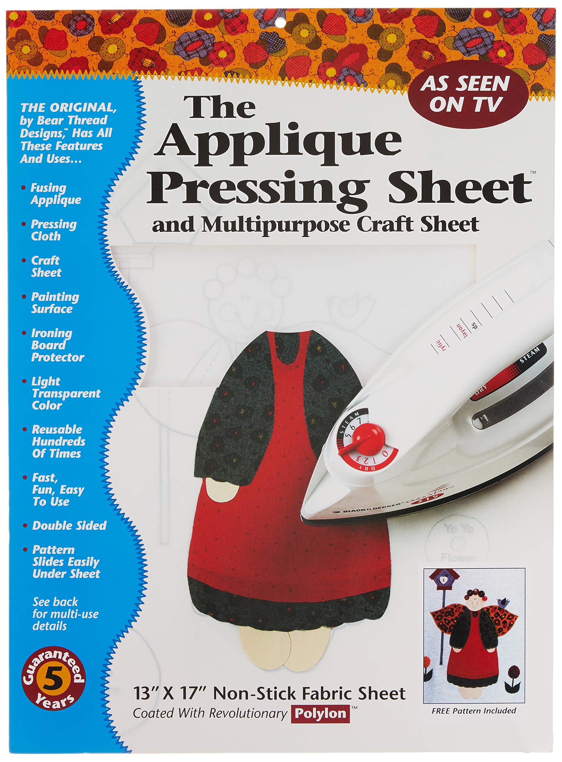 Bear Thread 13 x 17-inch The Applique Pressing Sheet