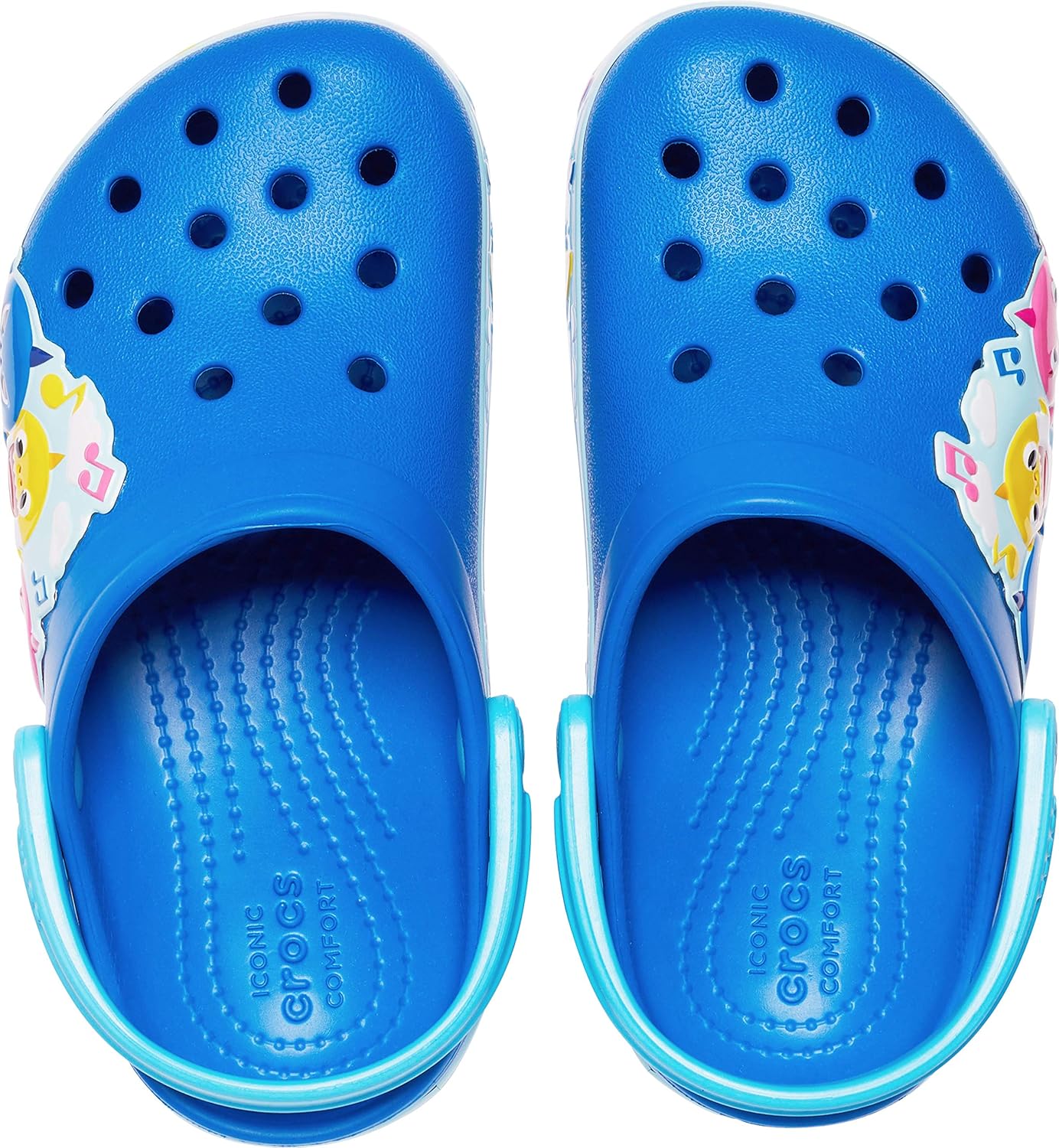  | Crocs Kids' Fun Lab Baby Shark Band Clog | Slip On Shark Shoes for Kids | Clogs & Mules