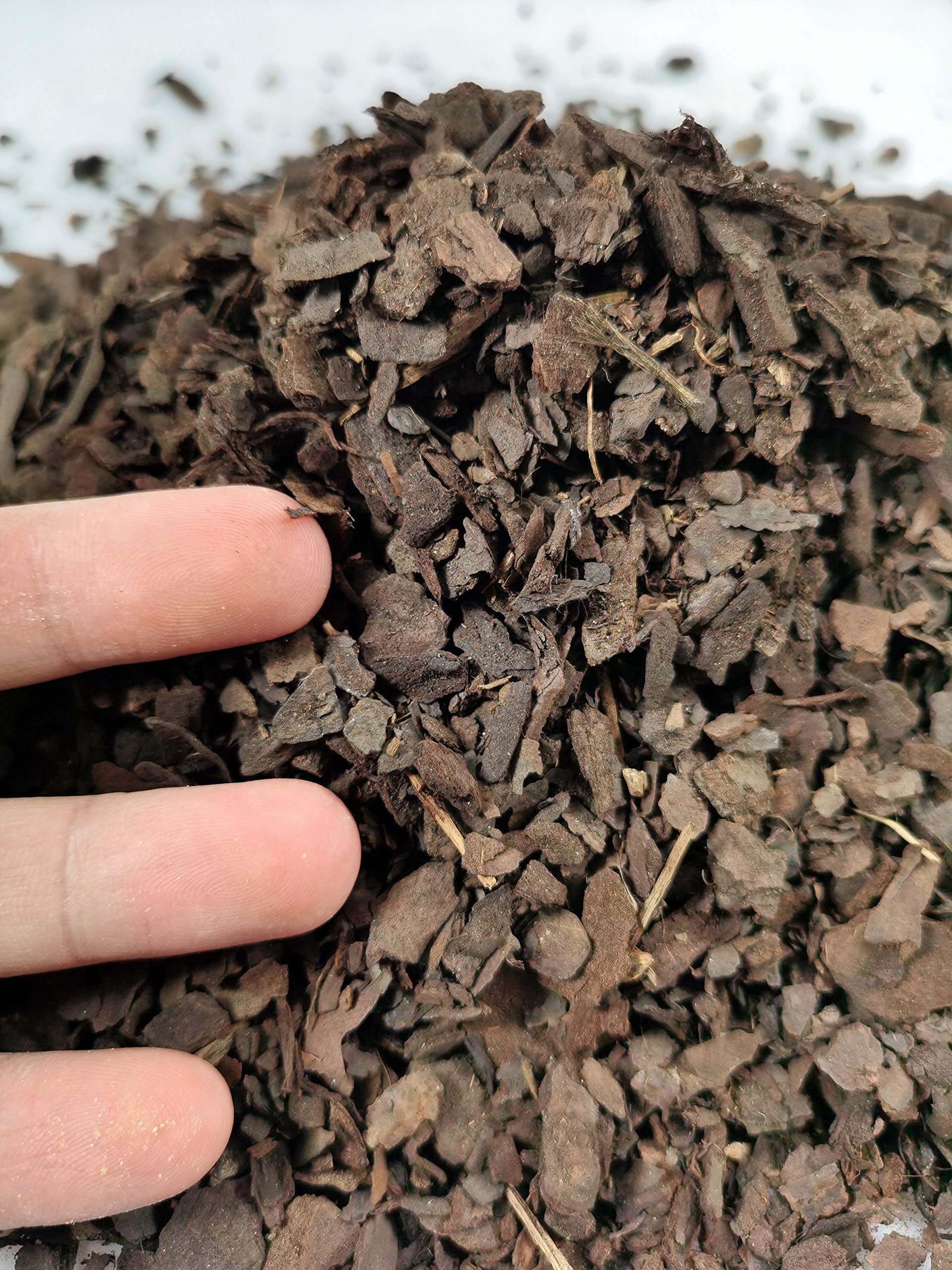Natural Orchid Potting Bark Bulk for Better Aeration (2 Liter Bag)