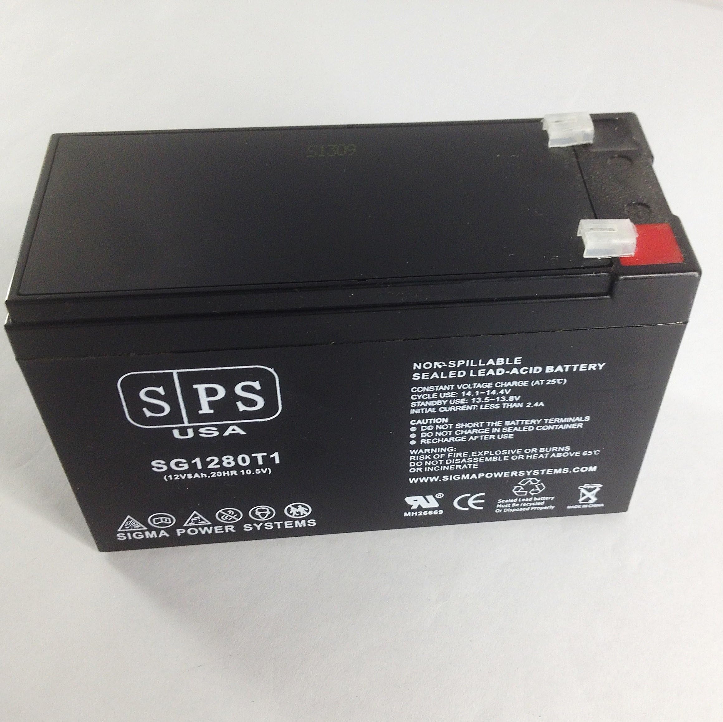 SPS Brand 12V 8Ah Replacement Battery for APC BackUPS RS, XS Pack, BR24BP UPS Battery