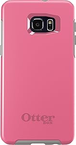 OtterBox SYMMETRY SERIES Case for Samsung Galaxy S6 EDGE+ PLUS - Retail Packaging - PINK PEBBLE (HIBISCUS PINK/SLEET GREY)