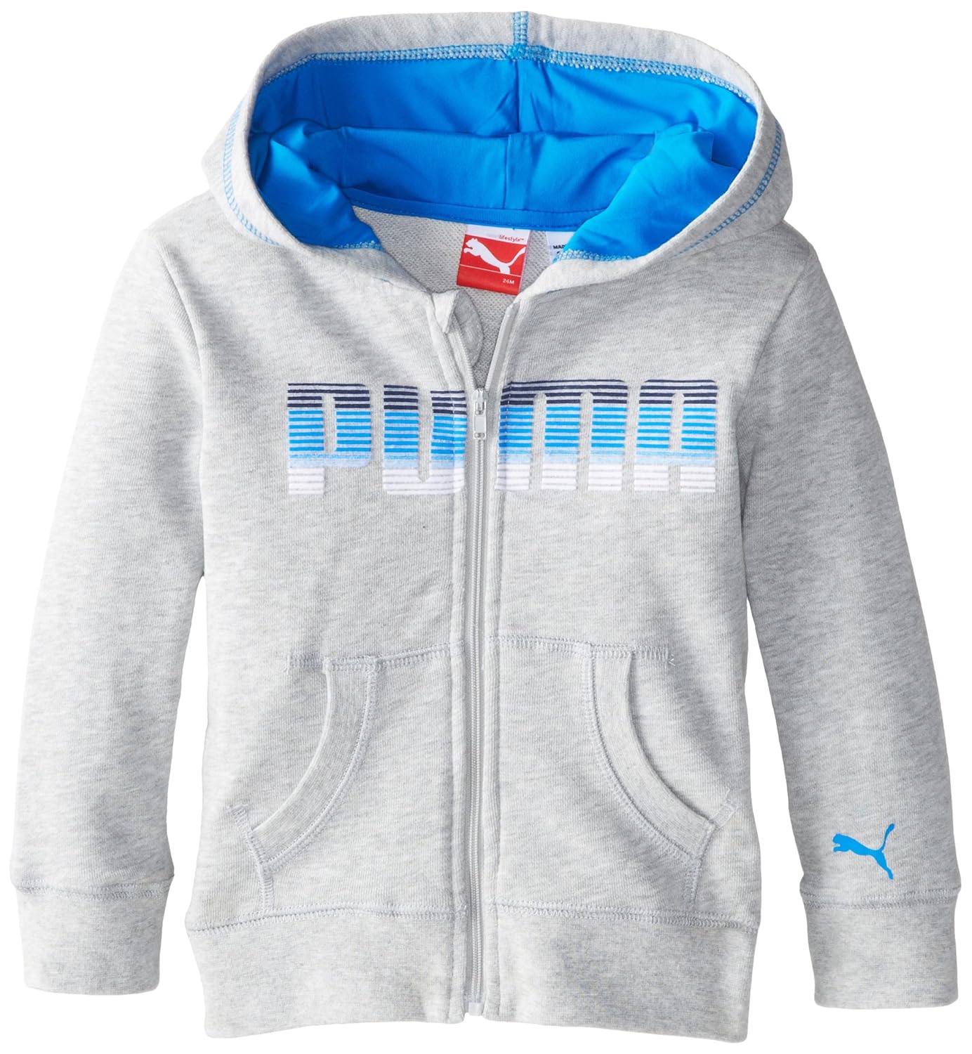 puma light blue hoodie