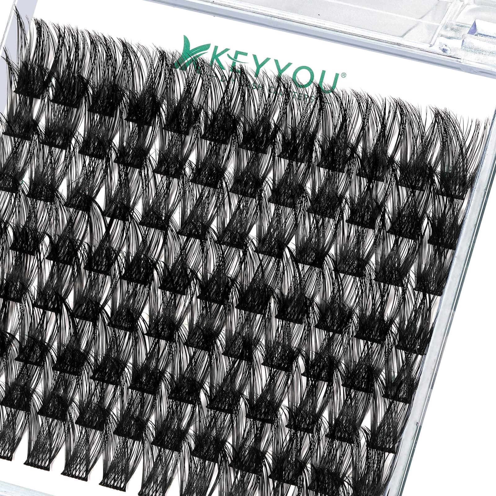 Photo 1 of Lash Clusters 96pcs Individual Lashes Y01 C Curl 18mm Cluster Lashes KEYYOU Volume Wispy Lash Extension Soft&Comfortable Easy DIY at Home(Y01,C-18mm)