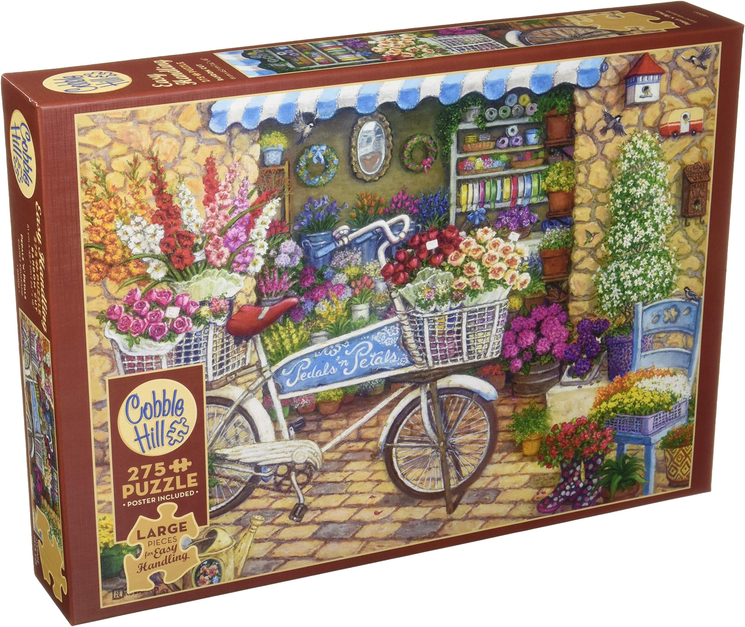 Cobblehill 88006 XL 275 pc Pedals 'n' Petals Puzzle, Various