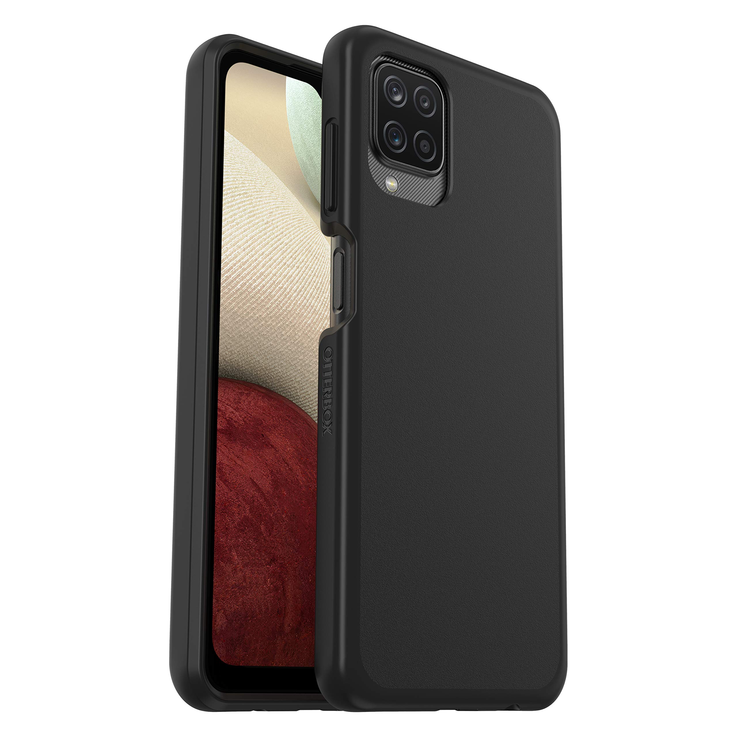 OtterBox 77-82316 Sleek Series Case, Shockproof, Drop proof, Ultra-Slim, Protective Thin Case, Tested to Military Standard, No Retail Packaging, Black, Samsung Galaxy A12 โ image 1