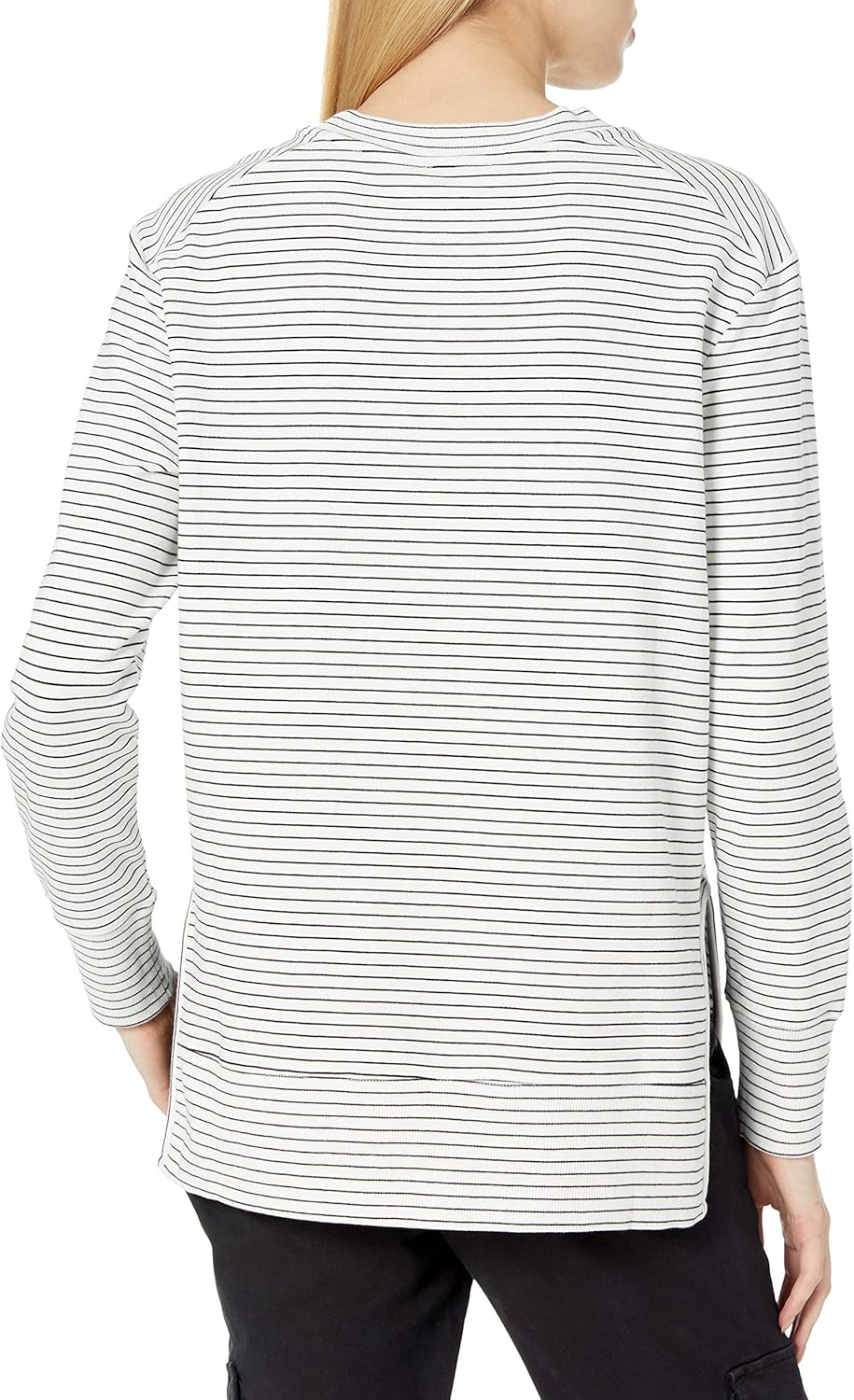  Brand - Daily Ritual Women's Terry Cotton and Modal Pullover with Side Cutouts: Clothing