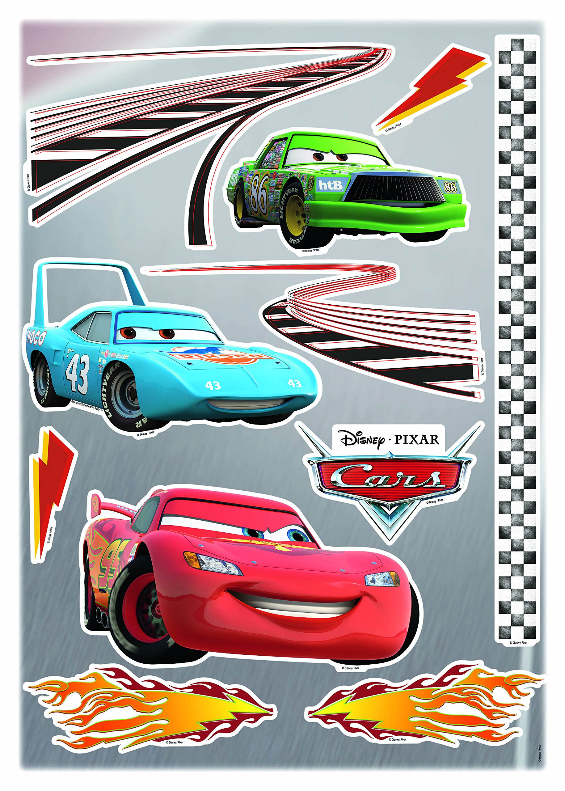 'Komar Decorative Sticker with "Cars Motif Pack of 1, 19700H