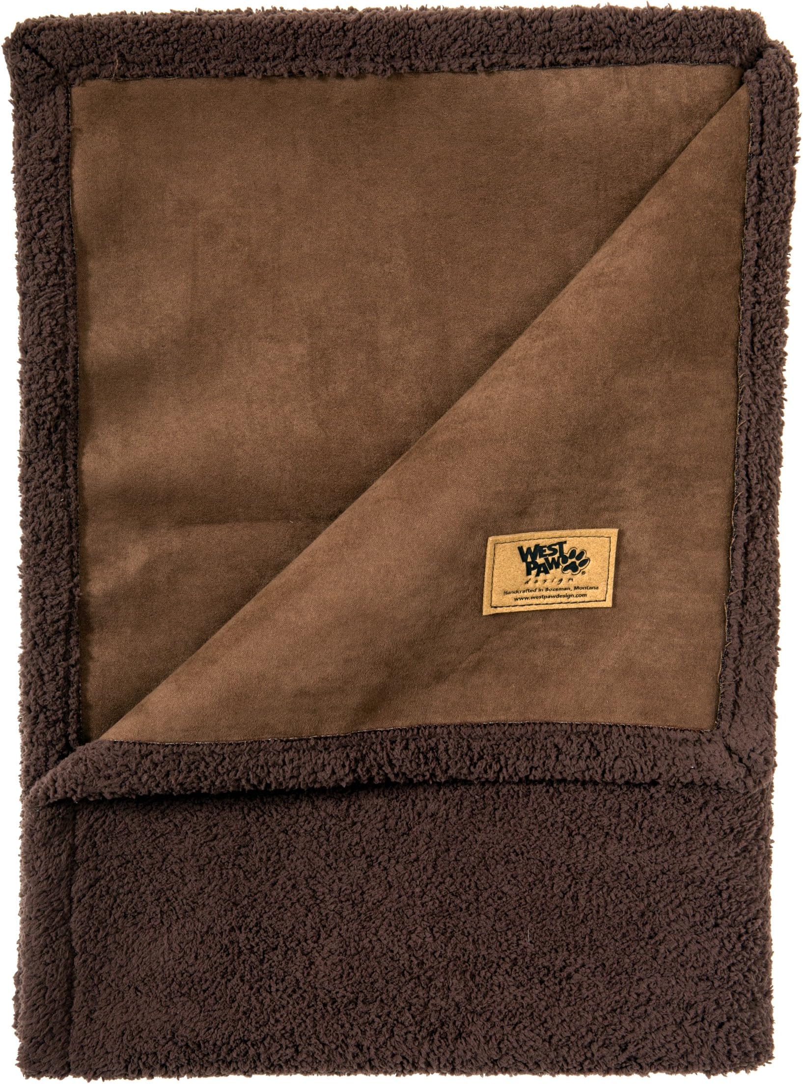 West Paw Big Sky Dog Blanket and Throw, Faux Suede/Silky Soft Fleece Pet Throw Blanket for Couch, Furniture Chair and Bed