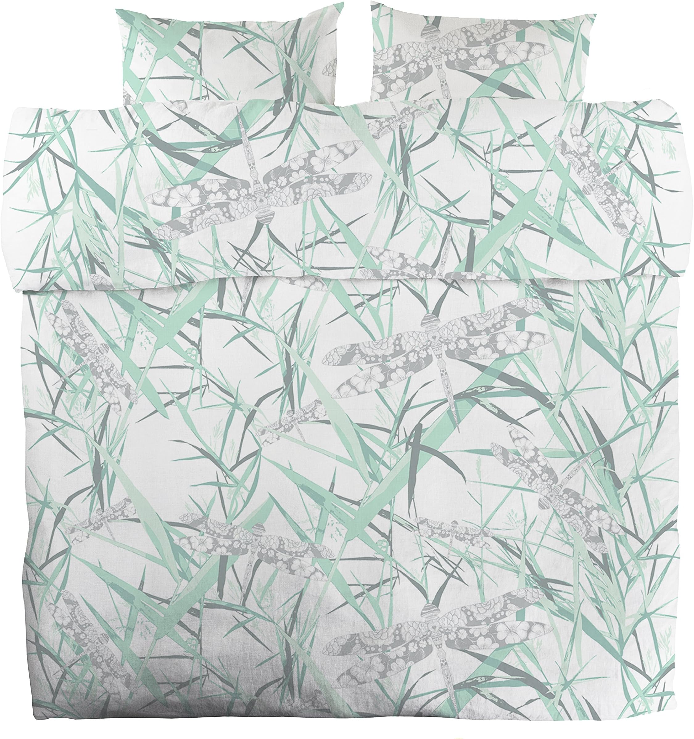 Vallila Interior KORENTO Kingsize BEDSET, Dragonflies, Aqua