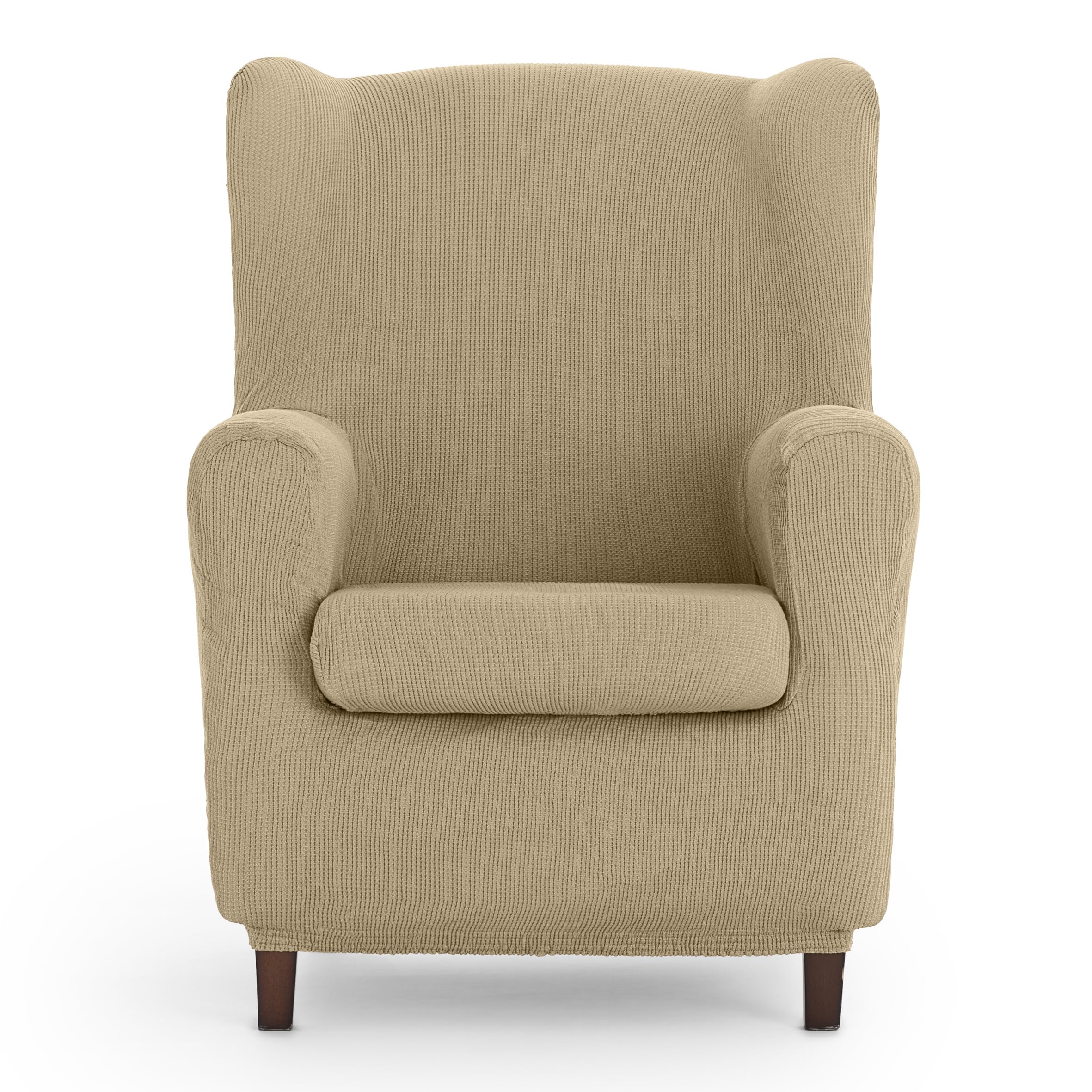 Eysa Ulises elastic wing chair sofa cover colour 01-beige, Polyester-Cotton, 37 x 5 x 29 cm, F815461