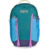 JanSport 28L All Around Pack - Travel Backpack, Emerald Pool | 15-Inch Laptop Sleeve, Versatile Rucksack w/Hydration Sleeve, Reflective Accents &amp; Safety Whistle