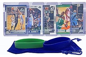 PANINI Kevin Garnett Basketball Cards Assorted (5) Bundle - Minnesota Timberwolves Trading Card Gift Pack