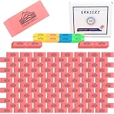 Color Swell Bulk Pink Erasers - 108 Pack of Neon and Pink Erasers | Neon and Pink, For Offices, Classroom, Kids, Students, Families, Donations