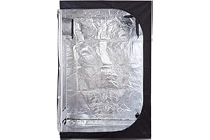 CDMALL 36''x20''x63'' Hydroponic Indoor Grow Tent Room Propagation High Reflective 600D Diamond Mylar Growing Plant