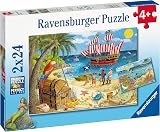 Ravensburger Pirates and Mermaids Jigsaw Puzzles for Kids 4+ 2x24 Pieces view 7