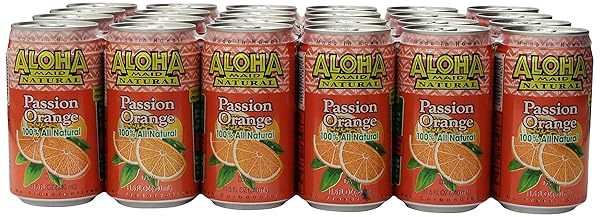 ALOHA MAID JUICE, PASSION ORANGE, 11.5 FL OZ...