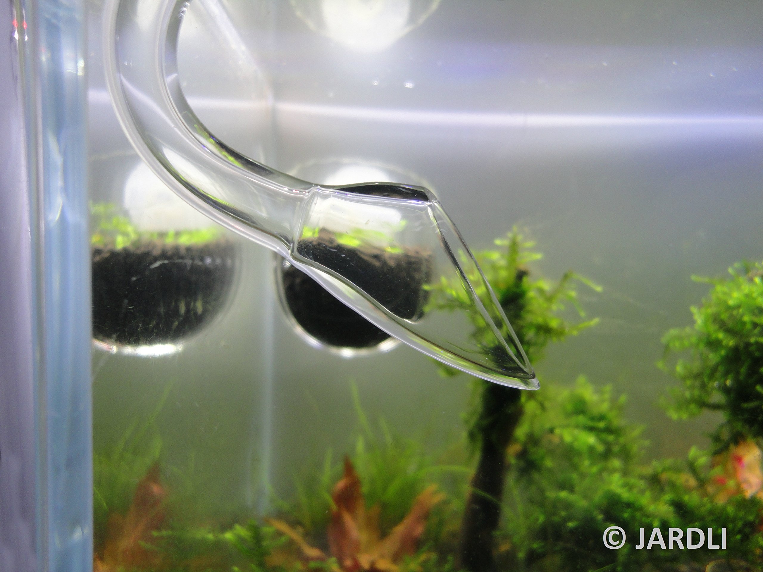 JARDLI Glass Lily Pipe Mini Inflow & Violet Outflow Aquarium Nano