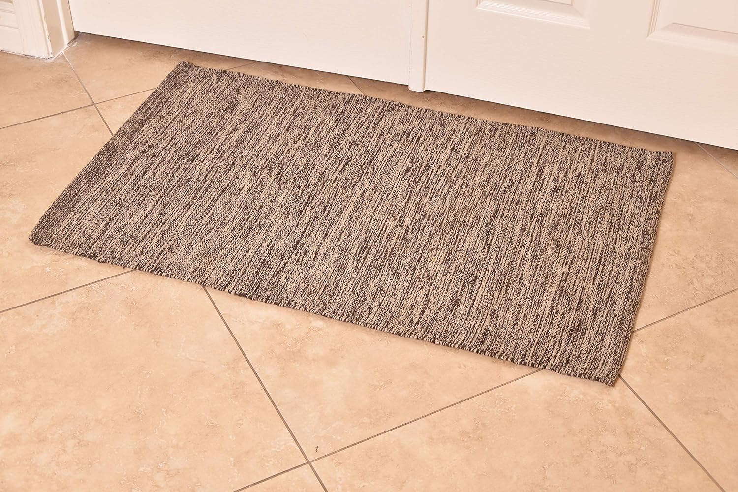 Amazon Com Beige Brown Cotton Door Mat Rug Indoor Outdoor 2x3