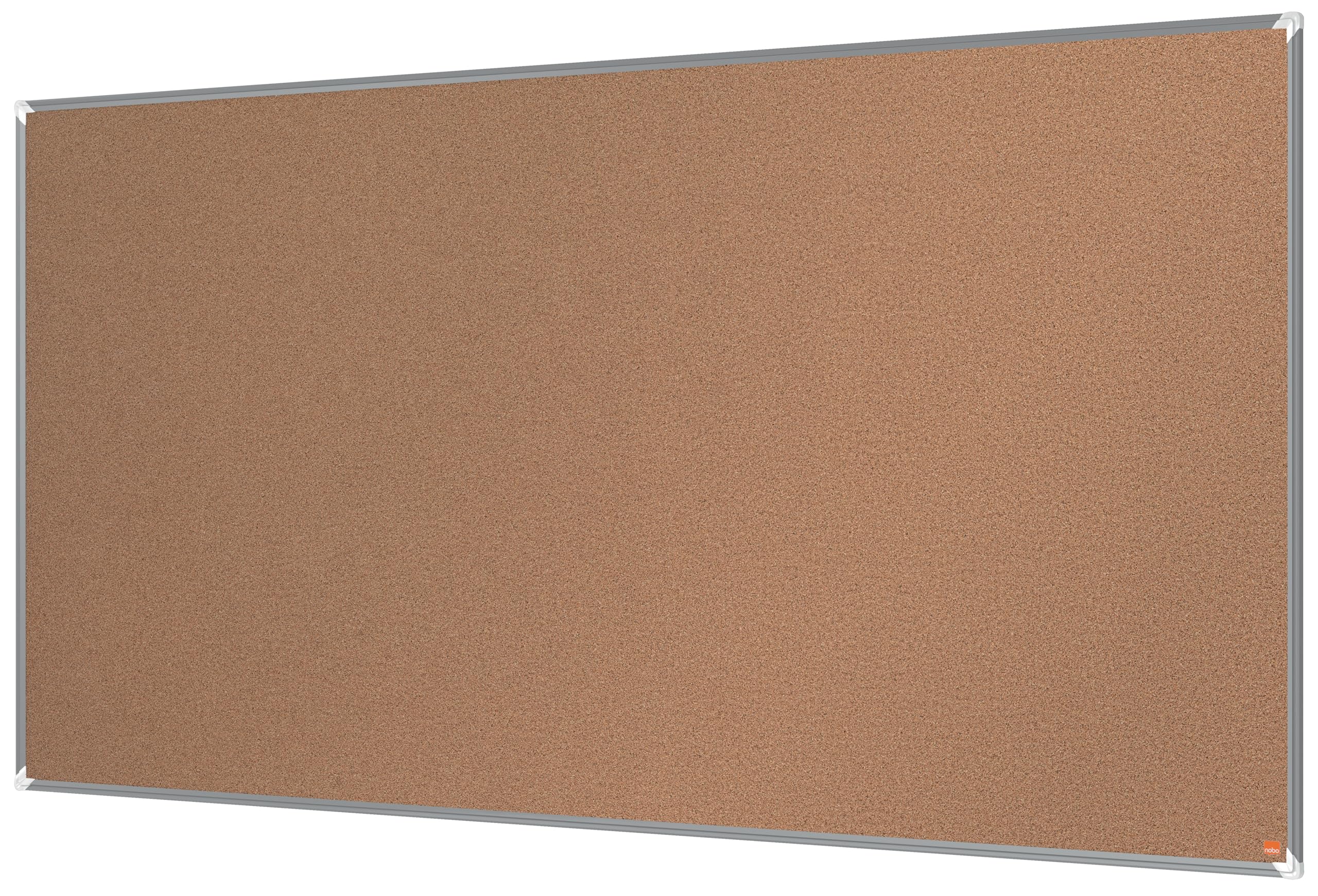 Nobo Premium Plus Cork Notice Board 2000x1000mm – Pin Board for Wall with Self-Healing Surface, Aluminium Frame, Office Notice Board, Memo Board, Display Board, EU Ecolabel Certified, 1915185