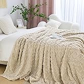 Aganear King Size Blanket - Portable, Breathable & Skin-Friendly for Couch, Sofa, Bed, Office (108"x90", Khaki)