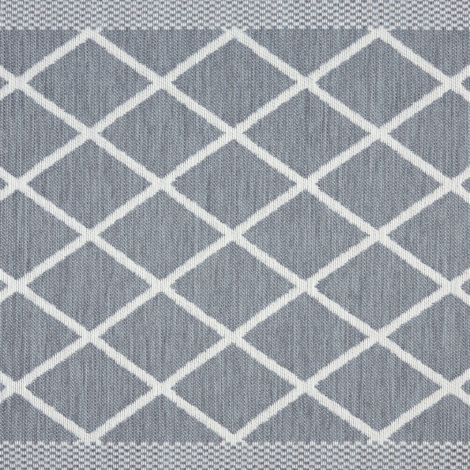 Martha Stewart Miles Modern Diamond Anti-Fatigue Air-Infused Kitchen Mat, Blue, 19.6