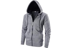 LAIWANG Men's Full Zip Fleece Hoodie zippered Color Block hooded slim Fit Long Sleeve Lightweight Sweatshirt